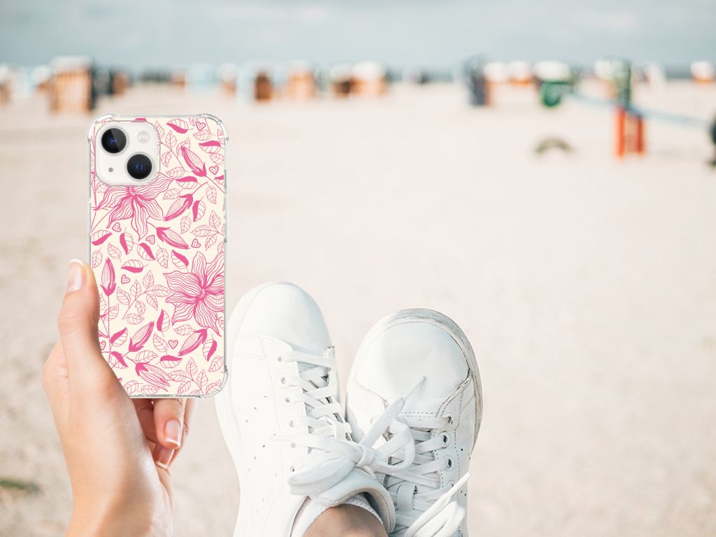 iPhone 13 Case Pink Flowers B2C Telecom