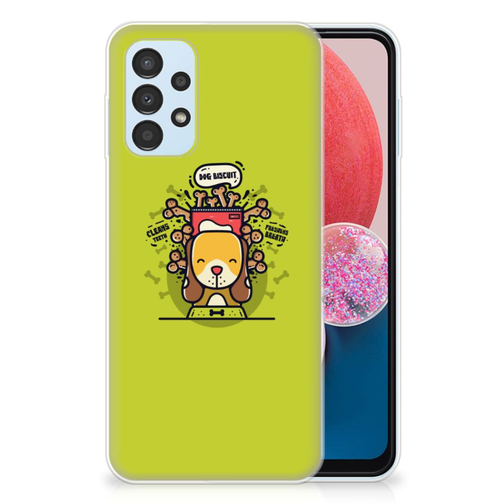 Samsung Galaxy A13 4G Telefoonhoesje met Naam Doggy Biscuit B2C Telecom