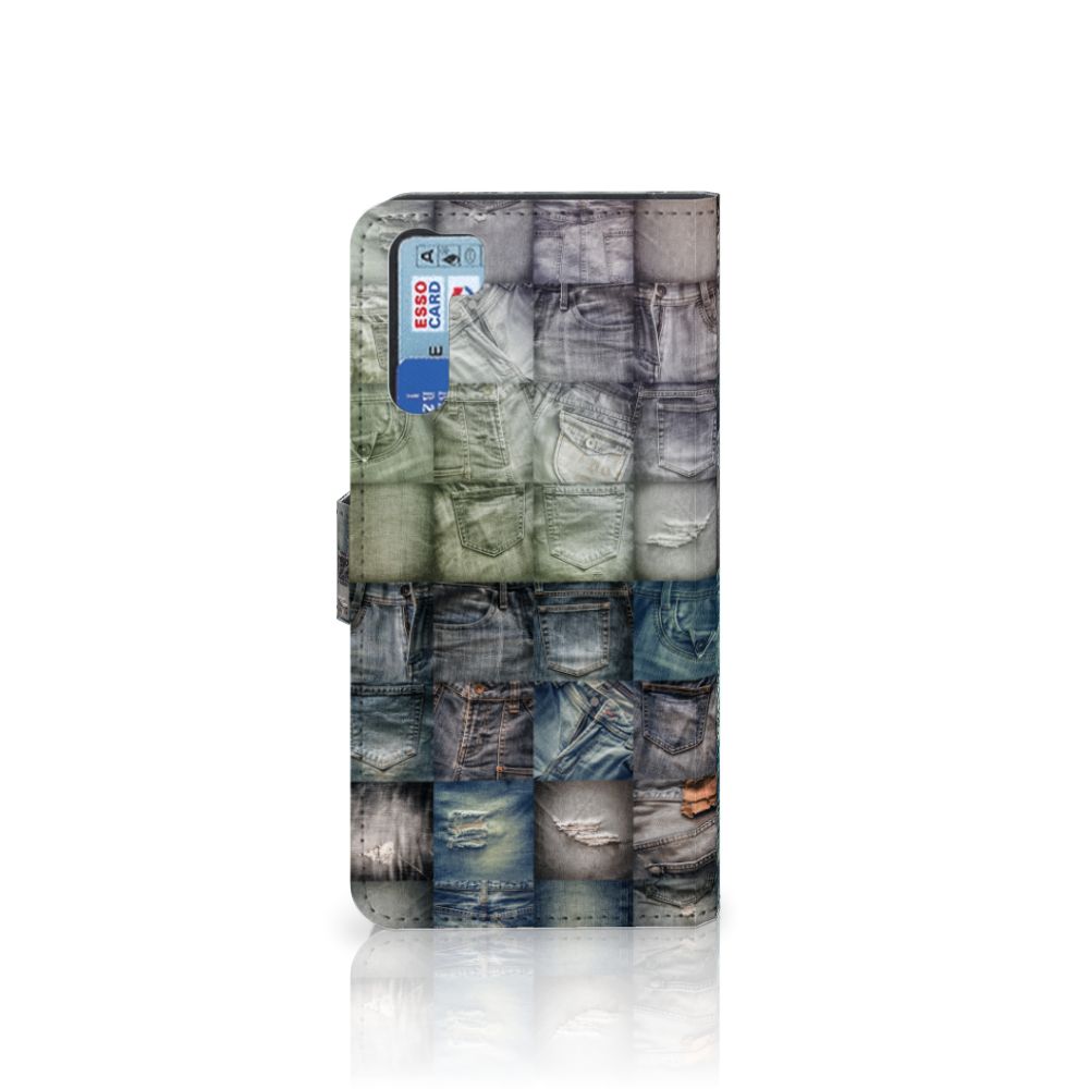 Wallet Case met Pasjes OPPO A91 | Reno3 Spijkerbroeken