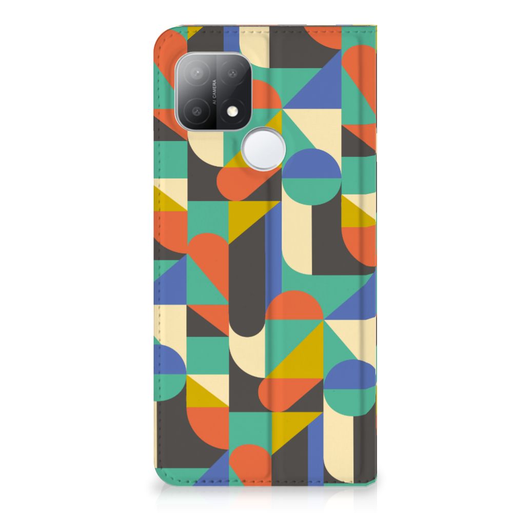 OPPO A15 Hoesje met Magneet Funky Retro - B2C Telecom