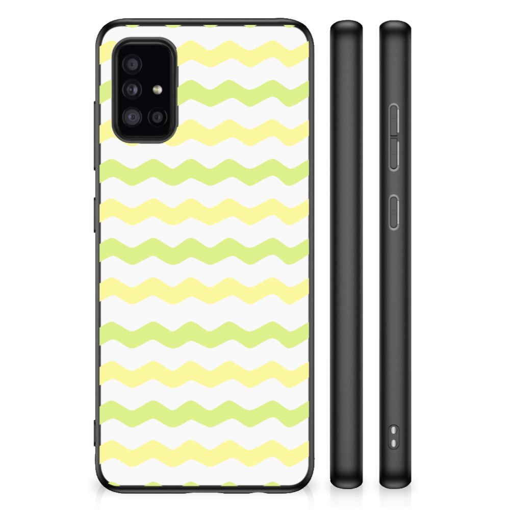 Samsung Galaxy A51 Bumper Case Waves Yellow