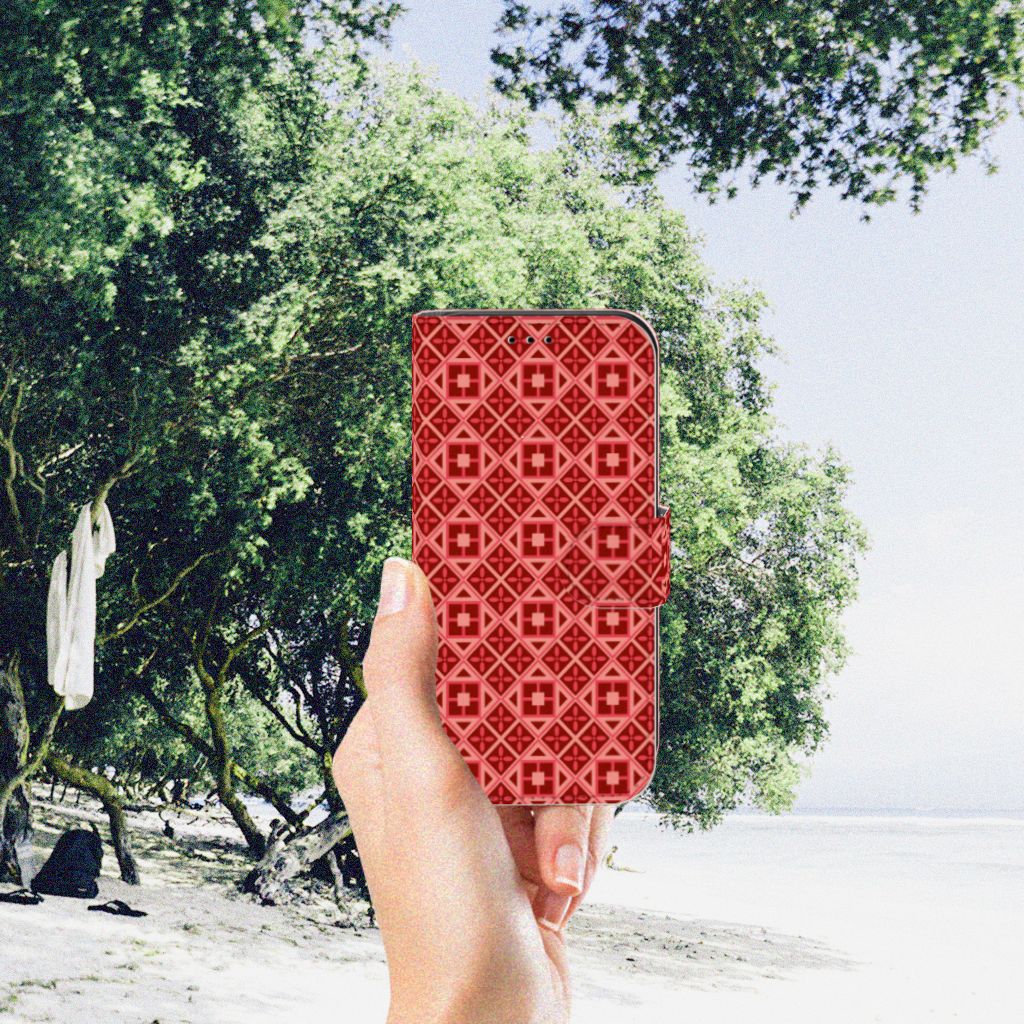 Apple iPhone 11 Pro Telefoon Hoesje Batik Rood