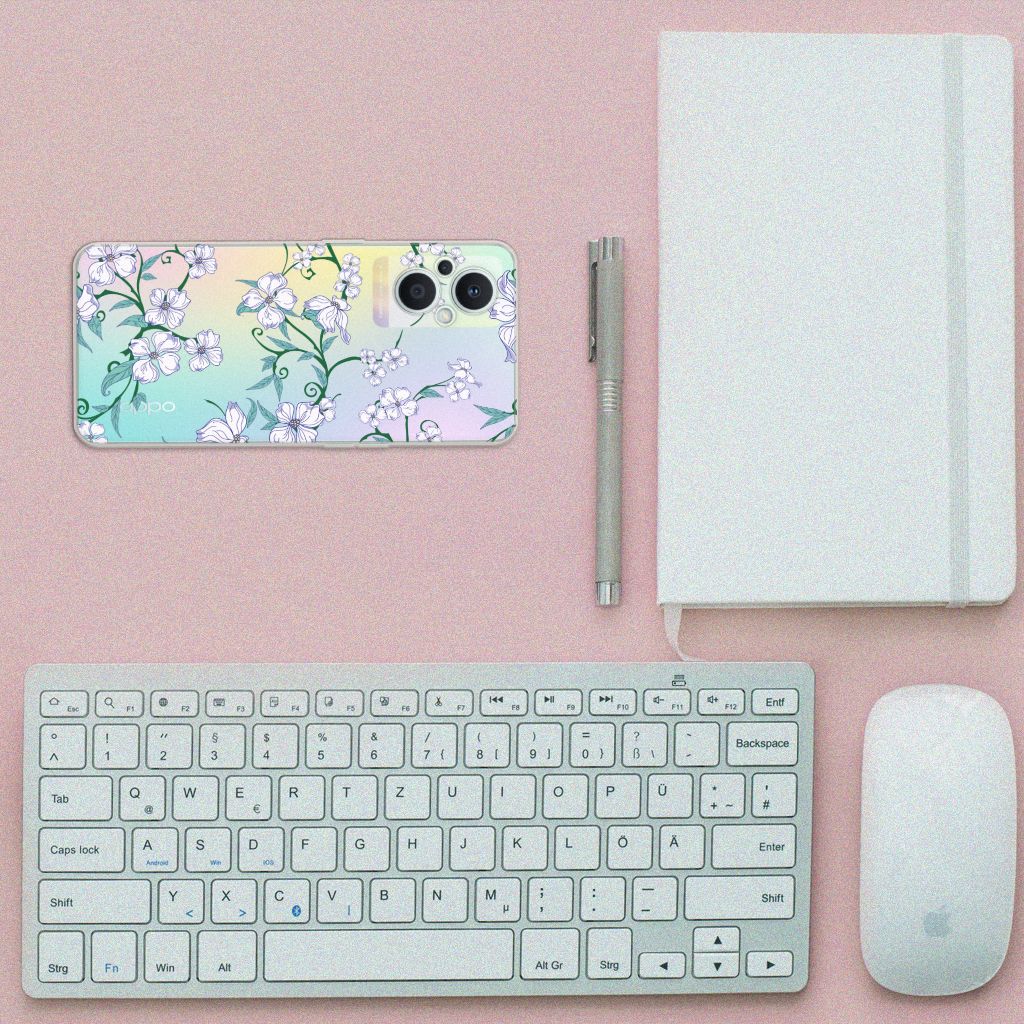 OPPO Reno8 Lite Uniek TPU Case Blossom White B2C Telecom