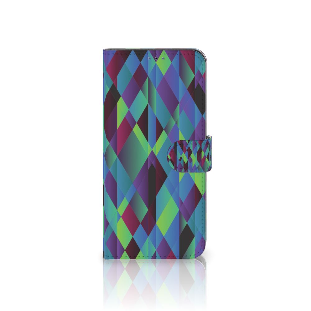 Samsung Galaxy A03s Book Case Abstract Green Blue