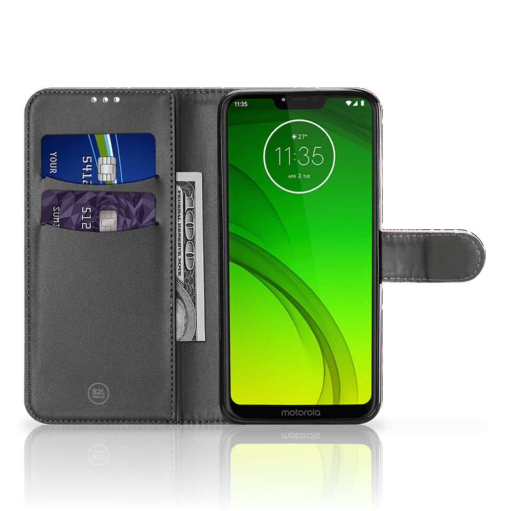 Motorola Moto G7 Power Telefoon Hoesje Aztec Paars