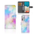 Hoesje Samsung Galaxy A73 5G Watercolor Light met pasjeshouder in pastelkleuren ontwerp.