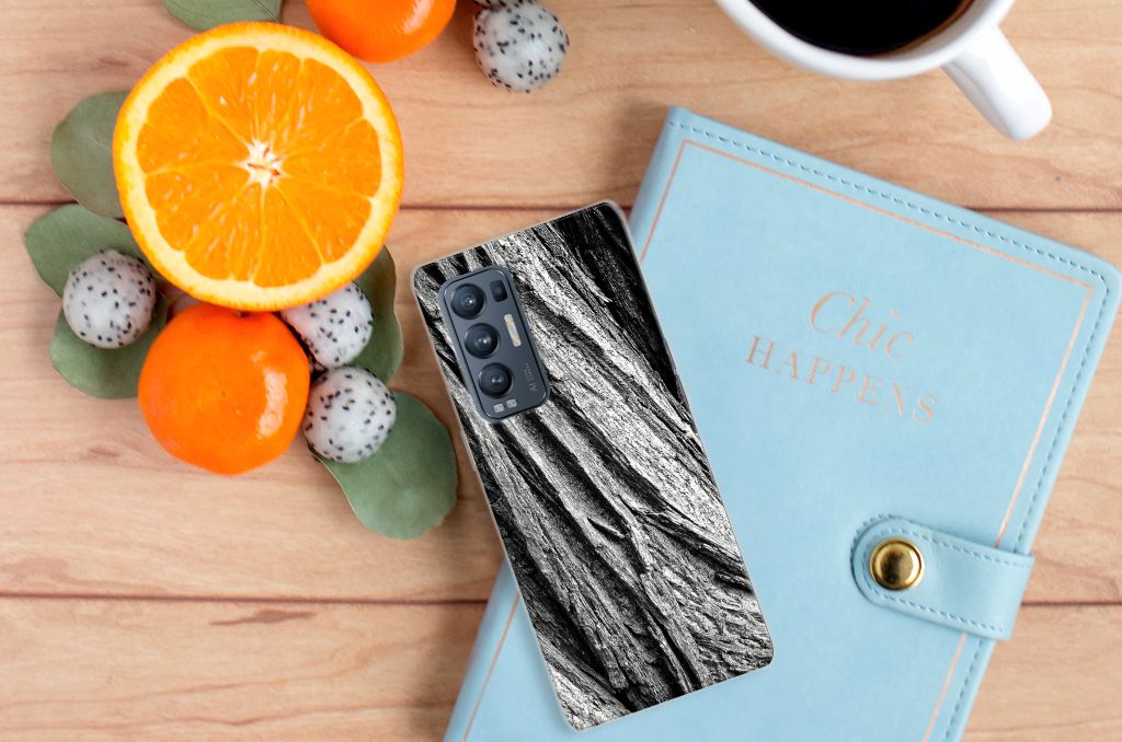 Bumper Hoesje OPPO Find X3 Neo Boomschors Grijs B2C Telecom