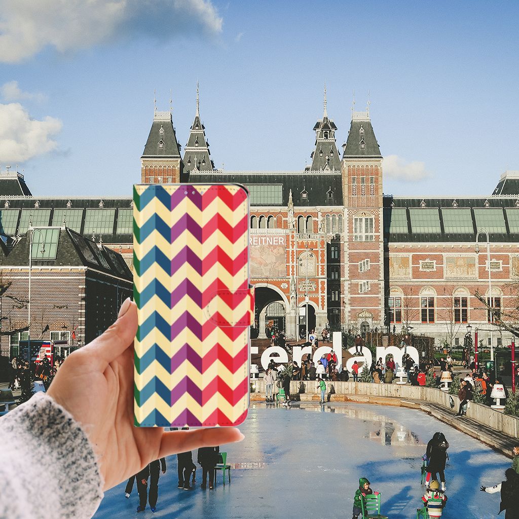 Samsung Galaxy S20 Ultra Telefoon Hoesje Zigzag Multi Color