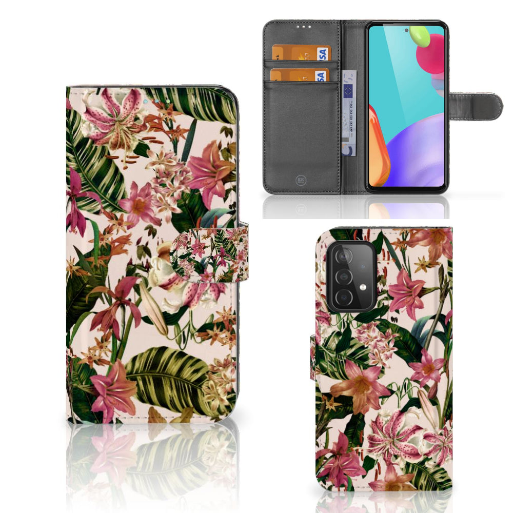 Samsung Galaxy A52 Hoesje Flowers