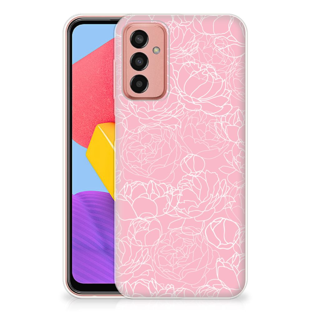Samsung Galaxy M13 | M23 TPU Case White Flowers B2C Telecom