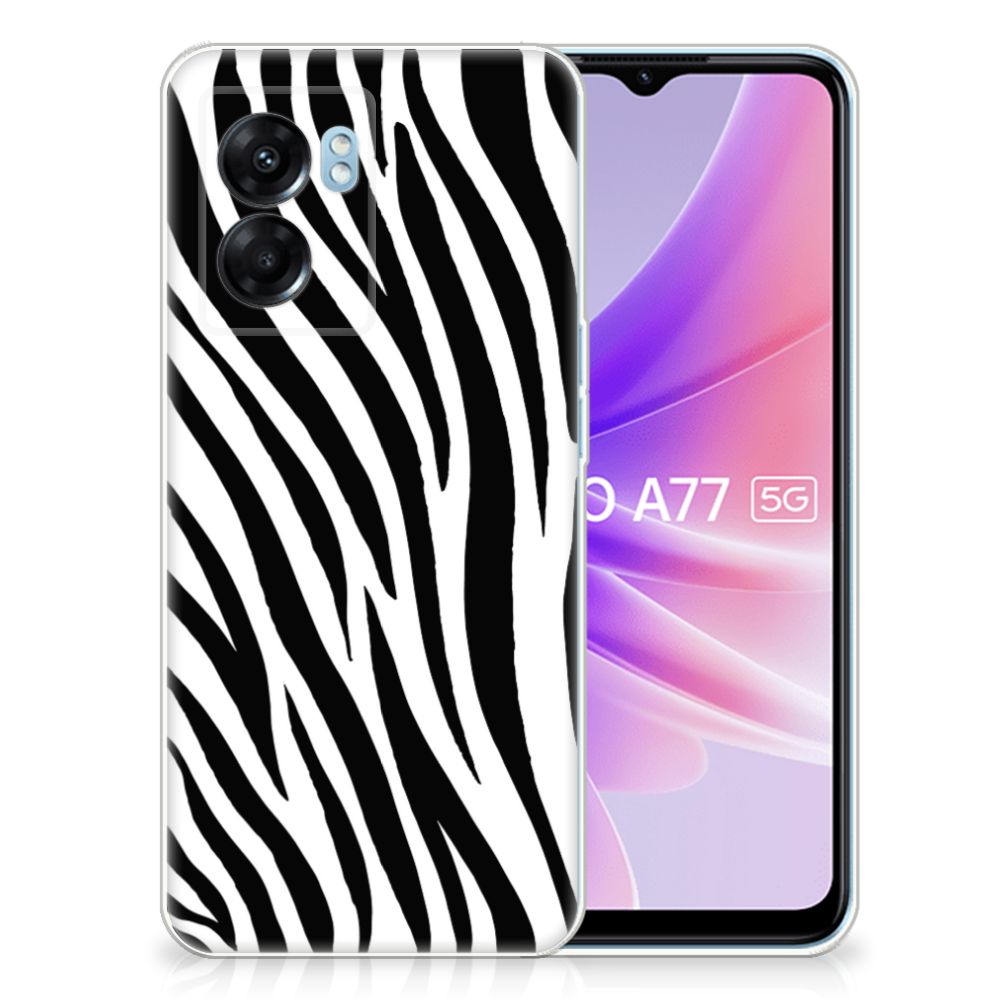 OPPO A77 | A57 5G TPU Hoesje Zebra