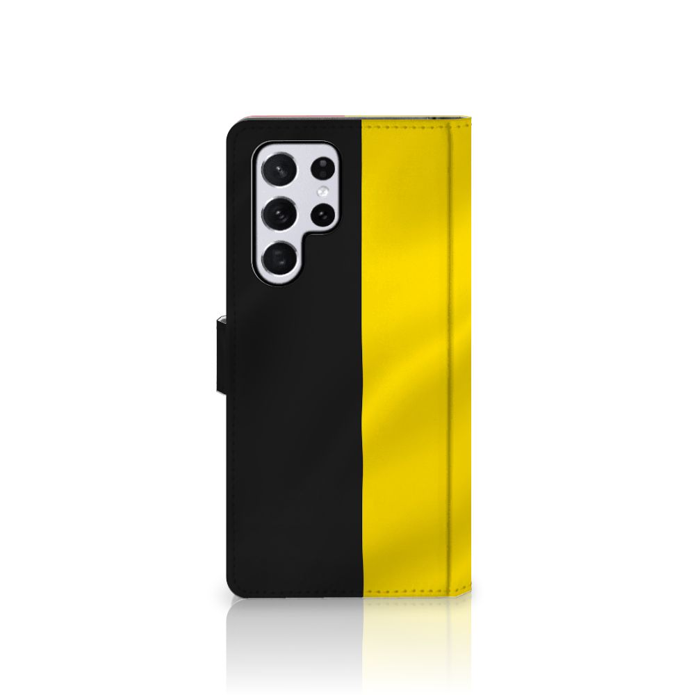 Samsung Galaxy S22 Ultra Bookstyle Case Belgische Vlag