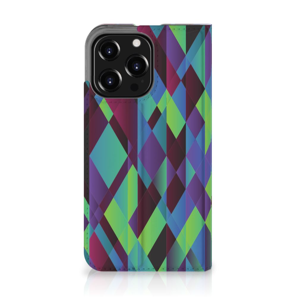 iPhone 13 Pro Stand Case Abstract Green Blue - B2C Telecom