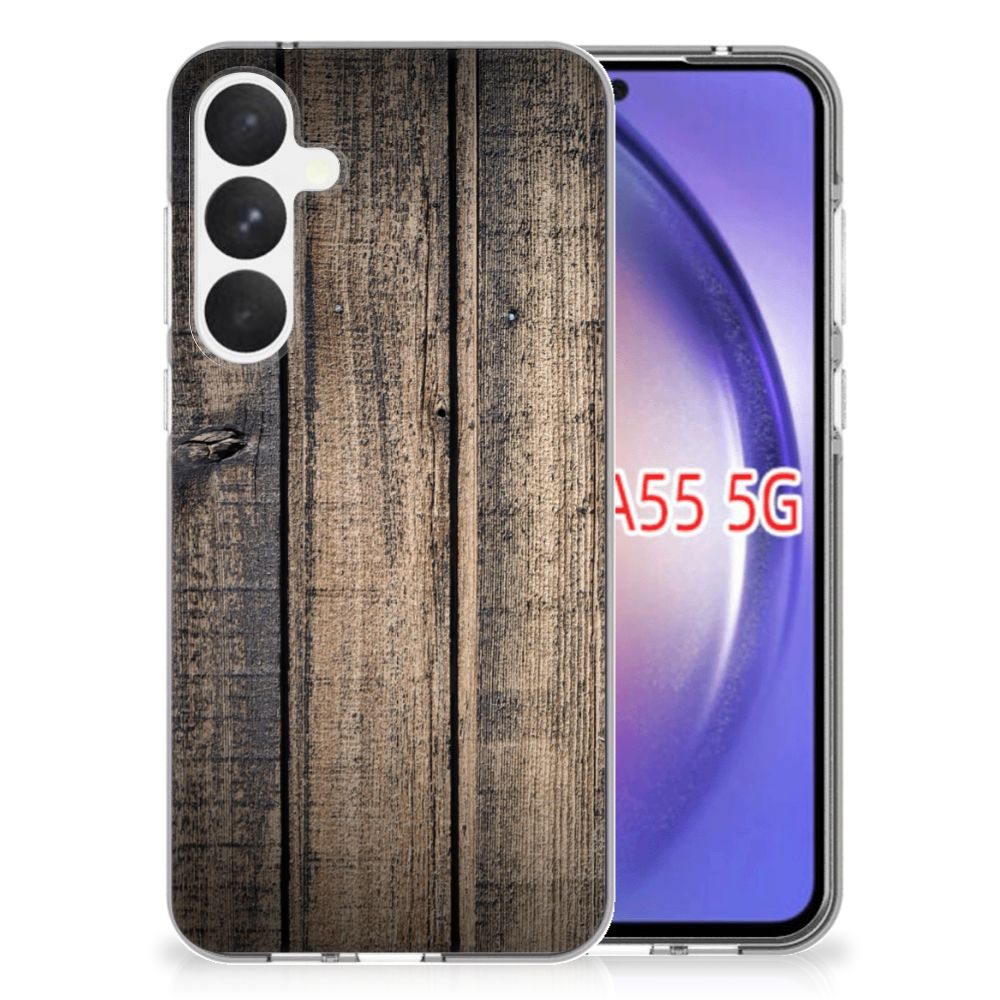 Samsung Galaxy A55 Bumper Hoesje Steigerhout