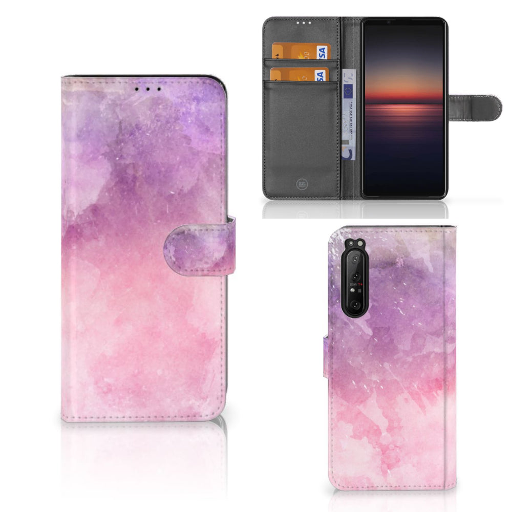 Hoesje Sony Xperia 1 II Pink Purple Paint