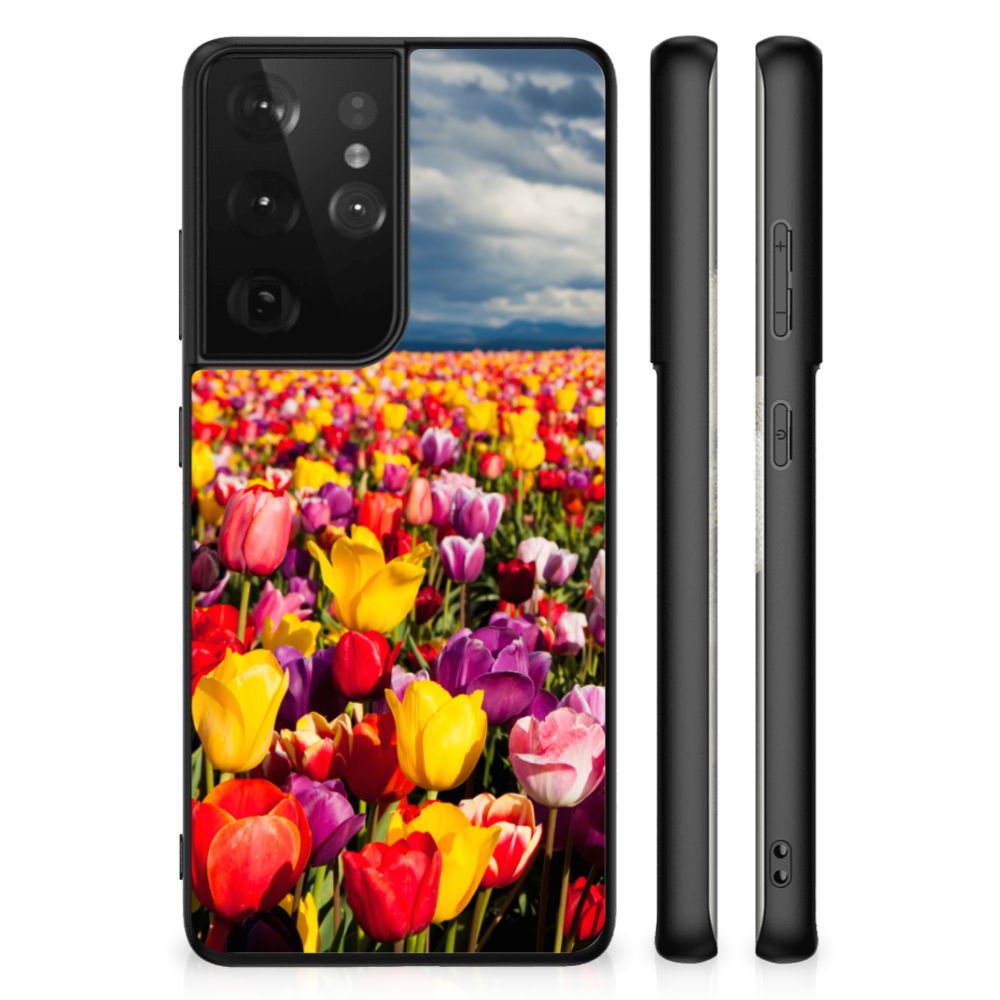 Samsung Galaxy S21 Ultra Bloemen Hoesje Tulpen B2C Telecom