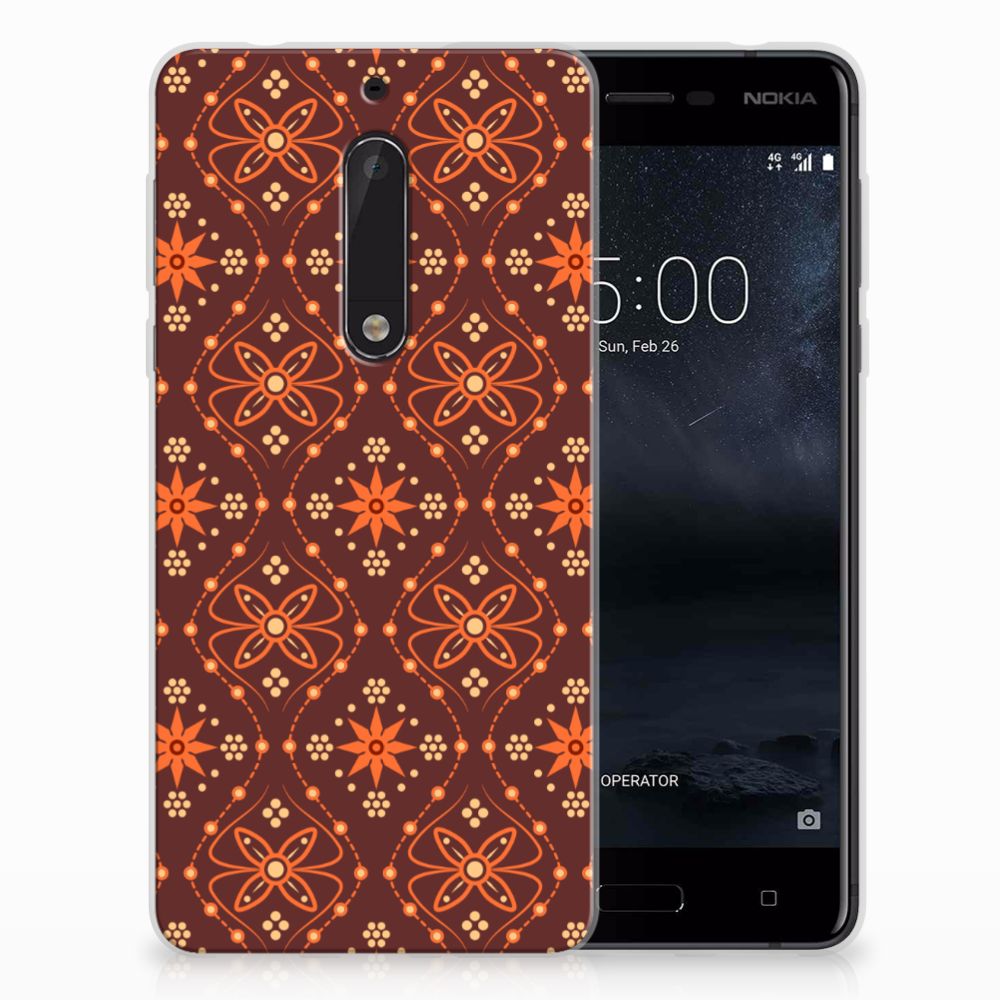 Nokia 5 TPU bumper Batik Brown