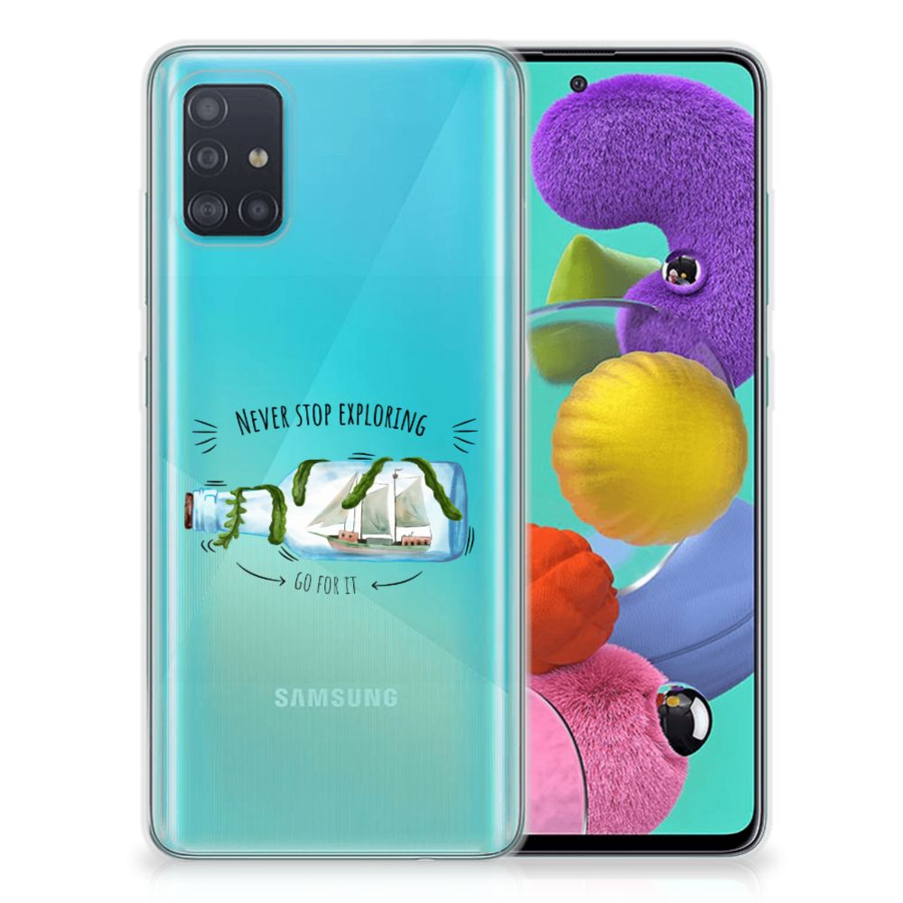 Samsung Galaxy A51 Telefoonhoesje met Naam Boho Bottle