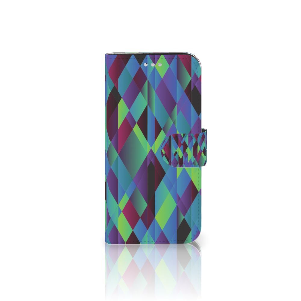 Samsung Galaxy S7 Book Case Abstract Green Blue