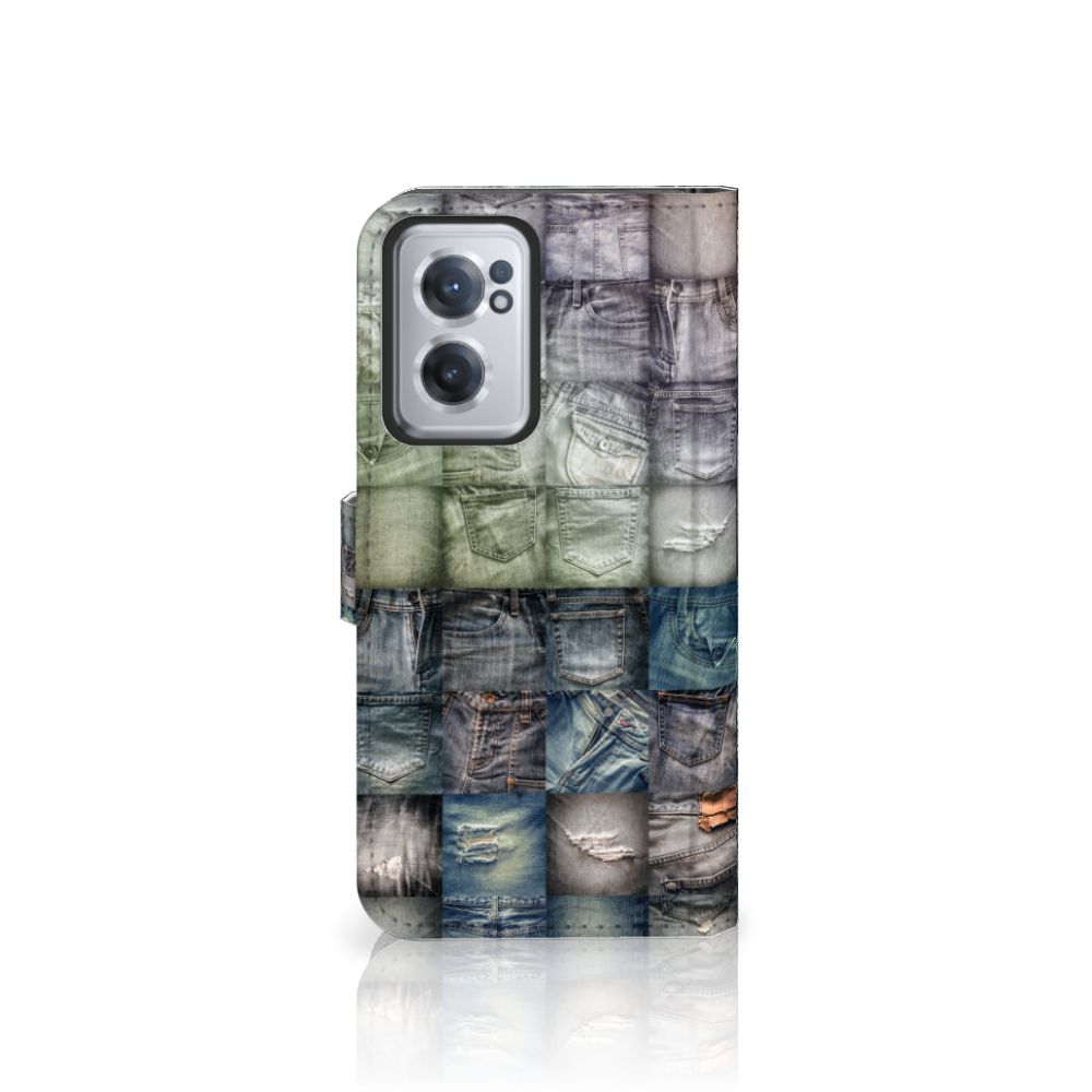 Wallet Case met Pasjes OnePlus Nord CE 2 Spijkerbroeken