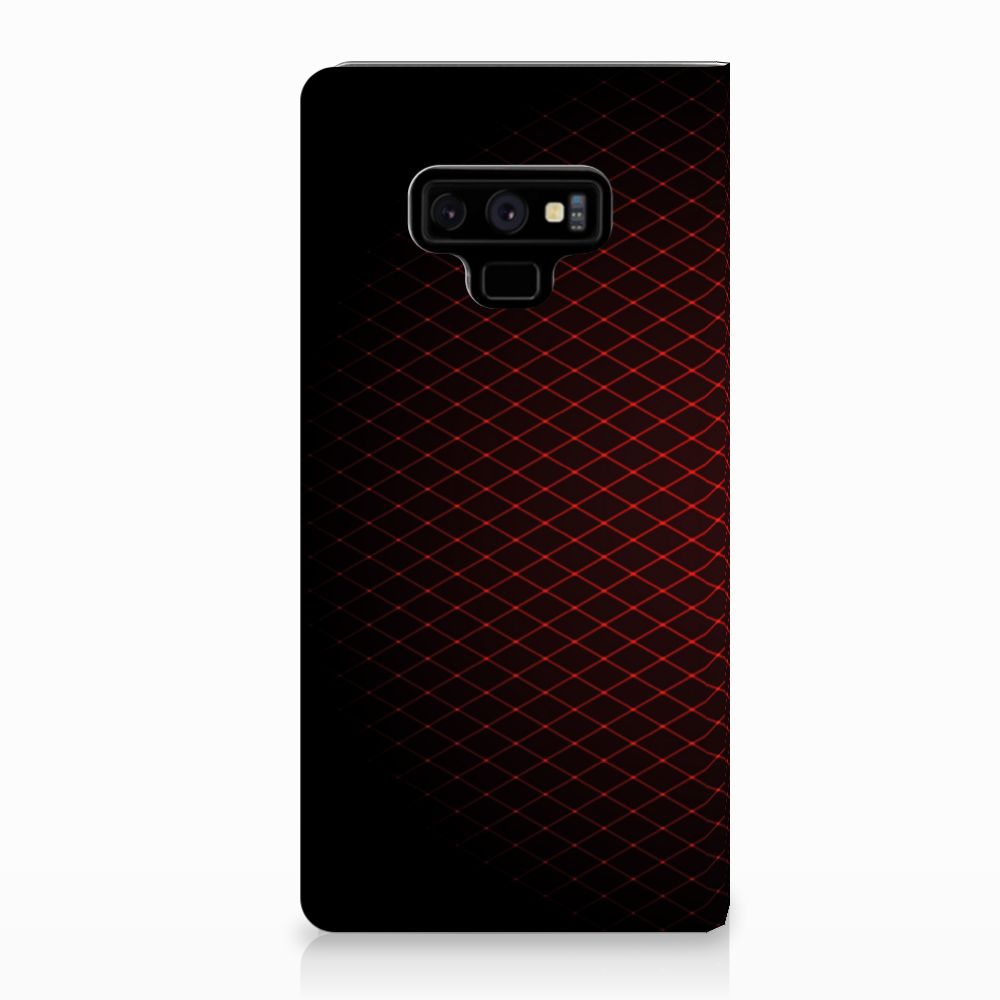 Samsung Galaxy Note 9 Hoesje met Magneet Geruit Rood