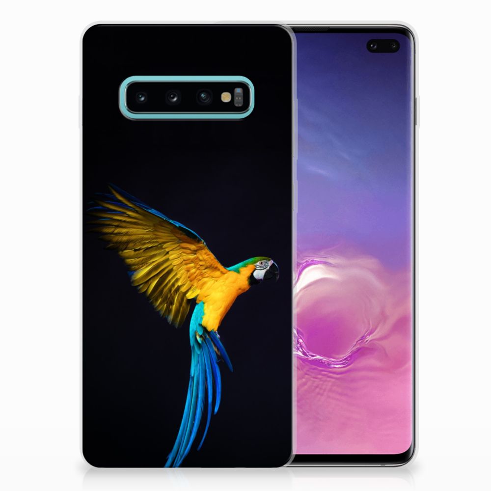 Samsung Galaxy S10 Plus TPU Hoesje Papegaai