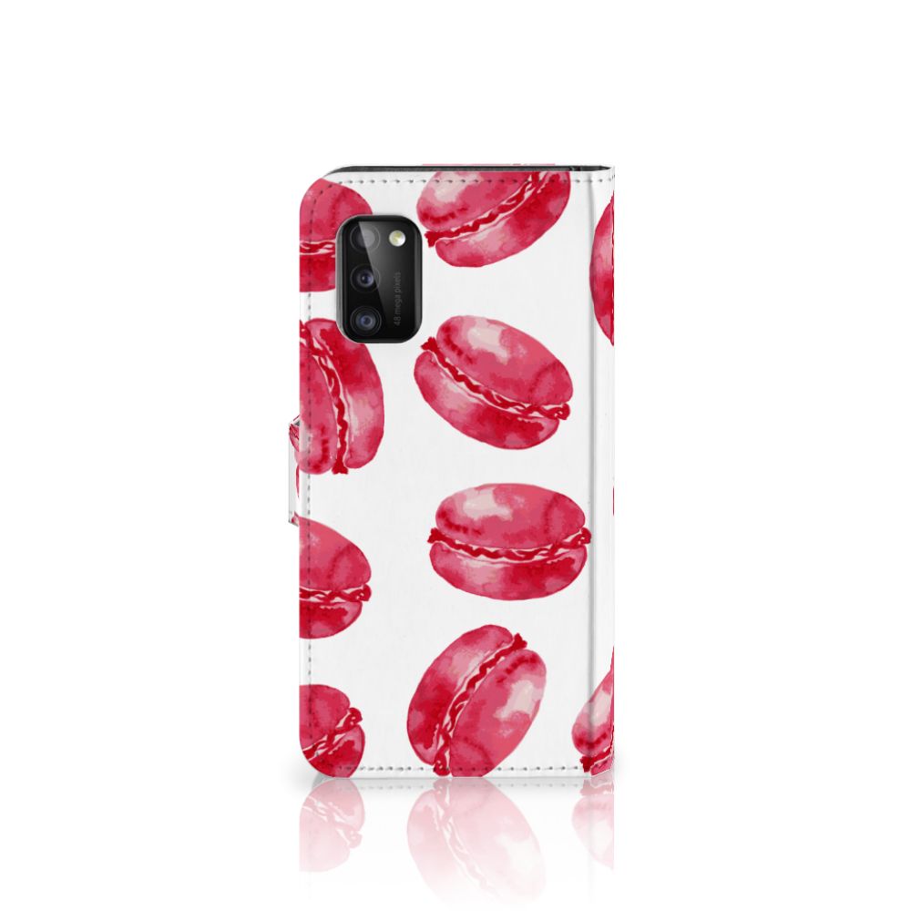 Samsung Galaxy A41 Book Cover Pink Macarons