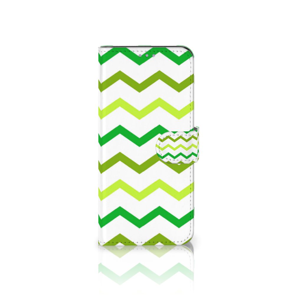 OnePlus Nord CE 5G Telefoon Hoesje Zigzag Groen
