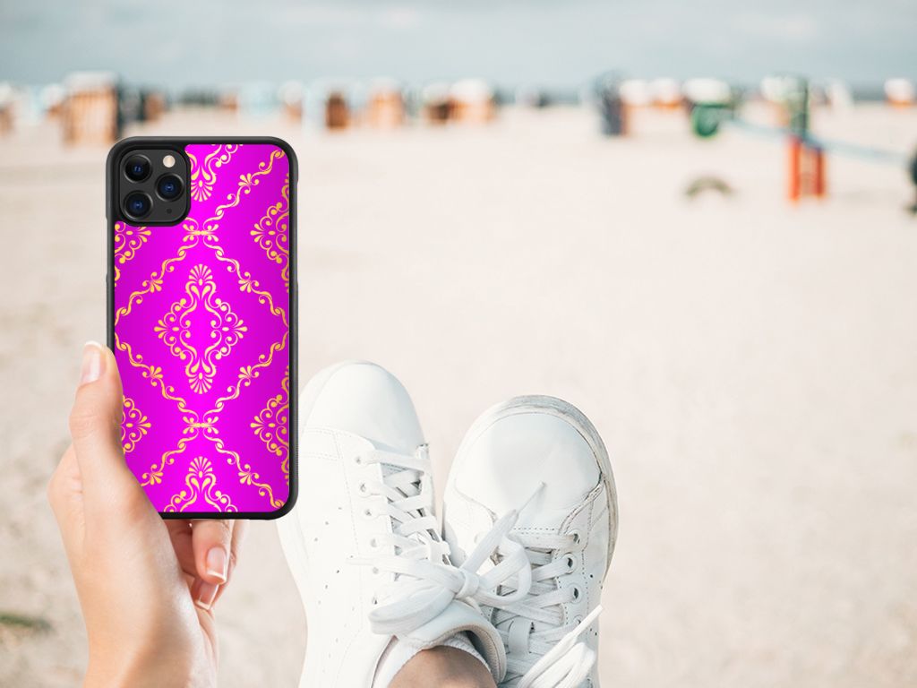 Hoesje TPU Apple iPhone 11 Pro Max Barok Roze B2C Telecom