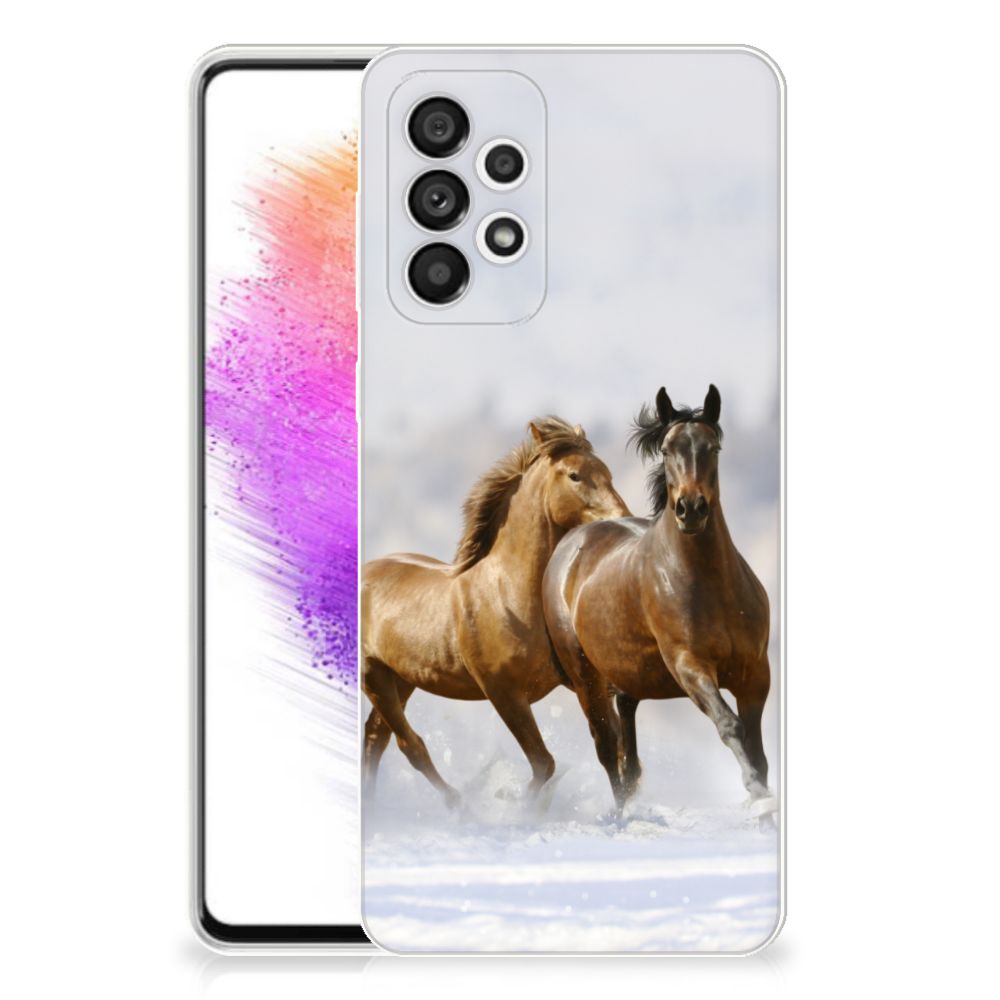 Samsung Galaxy A73 5G TPU Hoesje Paarden B2C Telecom