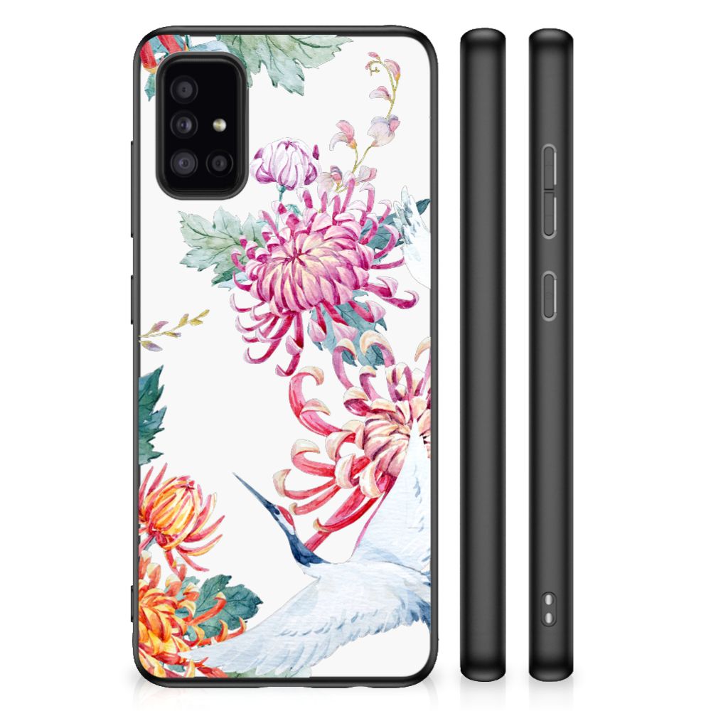 Samsung Galaxy A51 Back Cover Bird Flowers