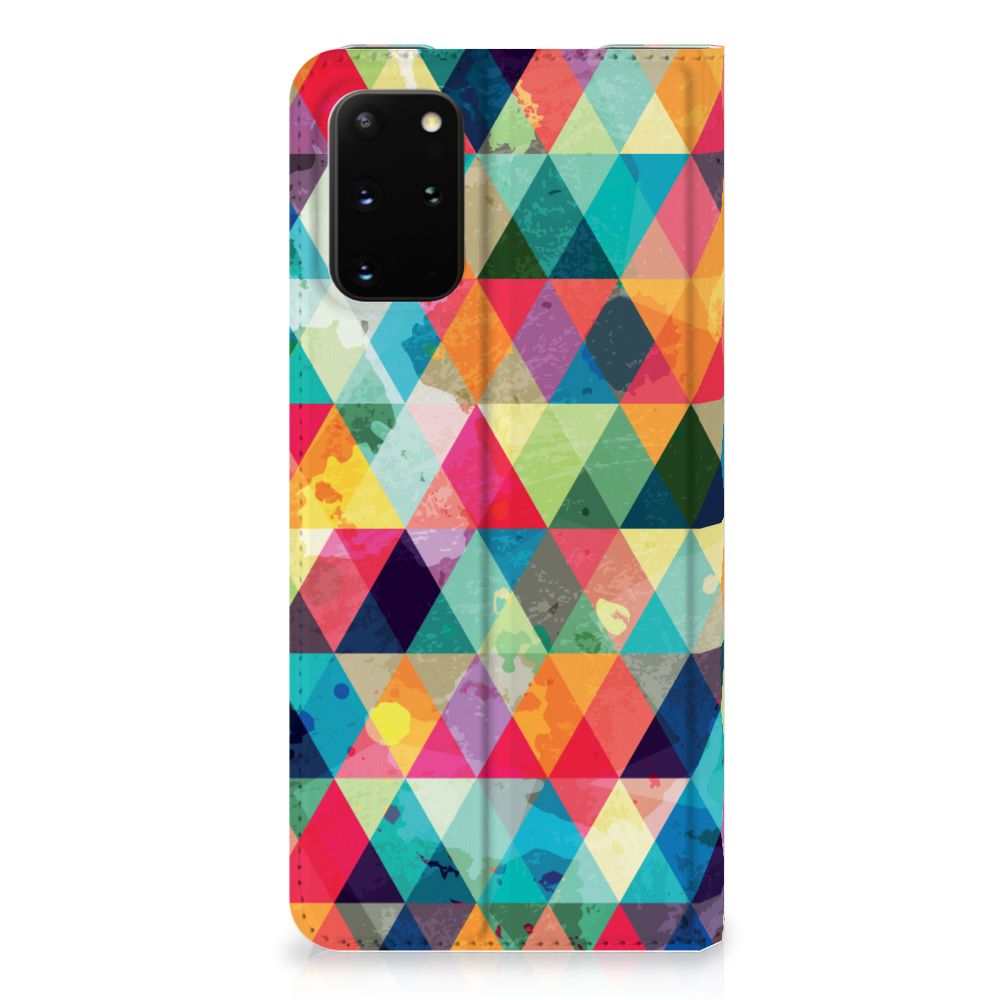 Samsung Galaxy S20 Plus Hoesje met Magneet Geruit - B2C Telecom
