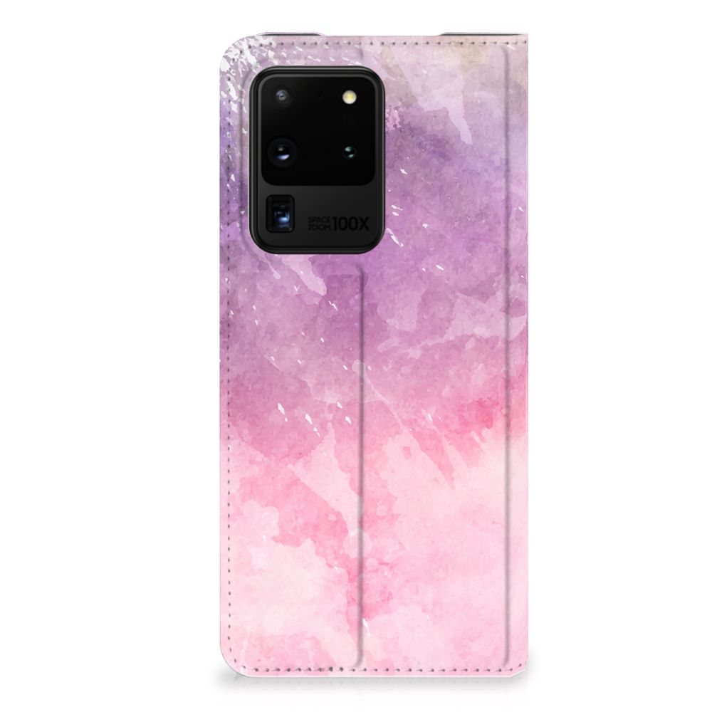 Bookcase Samsung Galaxy S20 Ultra Pink Purple Paint - B2C Telecom