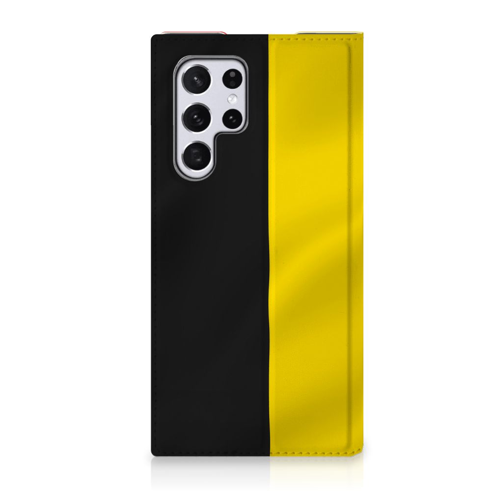 Samsung Galaxy S22 Ultra Standcase Belgische Vlag - B2C Telecom