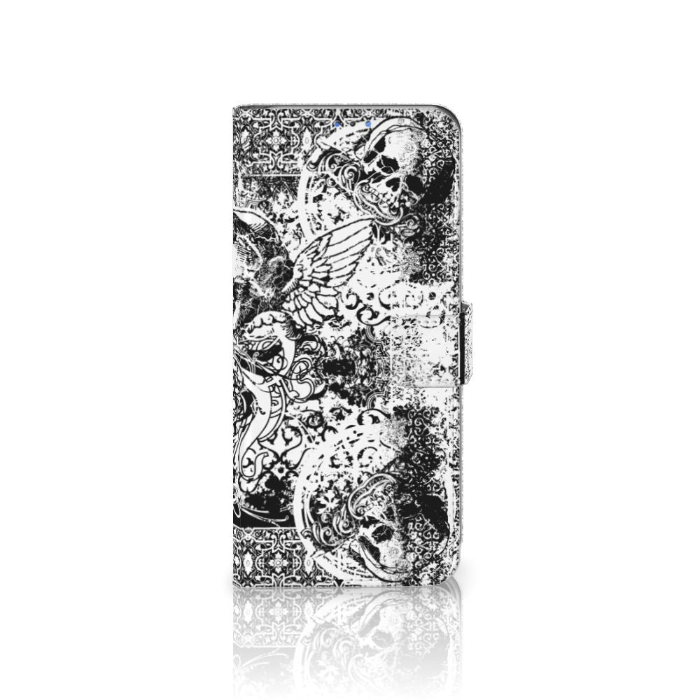 Telefoonhoesje met Naam Motorola G8 Power Lite Skulls Angel
