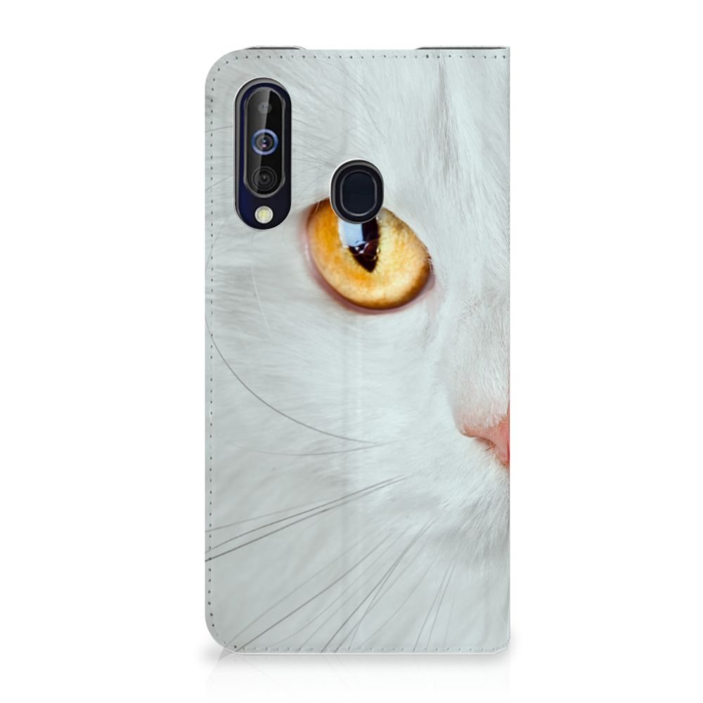 Samsung Galaxy A60 Hoesje maken Witte Kat