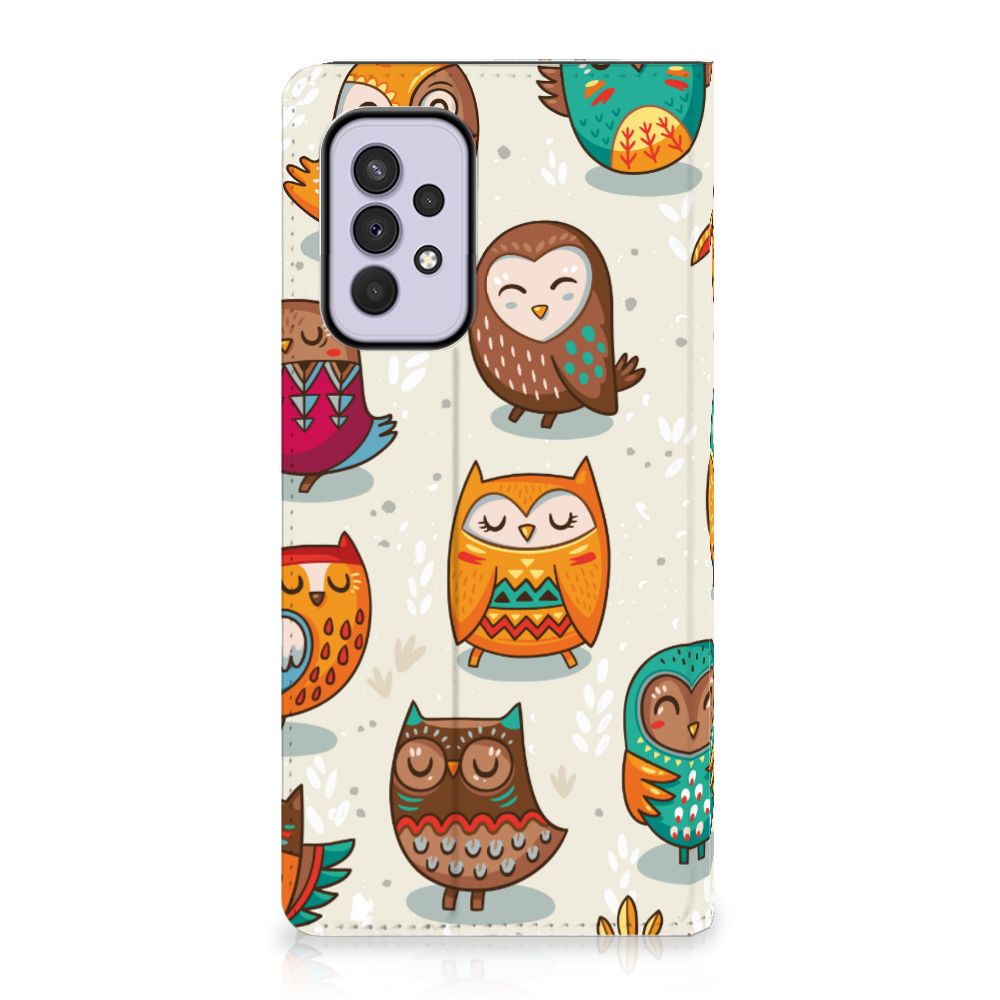 Samsung Galaxy A33 5G Hoesje maken Vrolijke Uilen - B2C Telecom