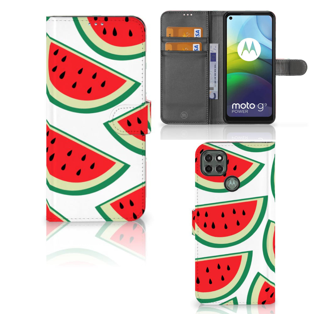 Motorola Moto G9 Power Book Cover Watermelons