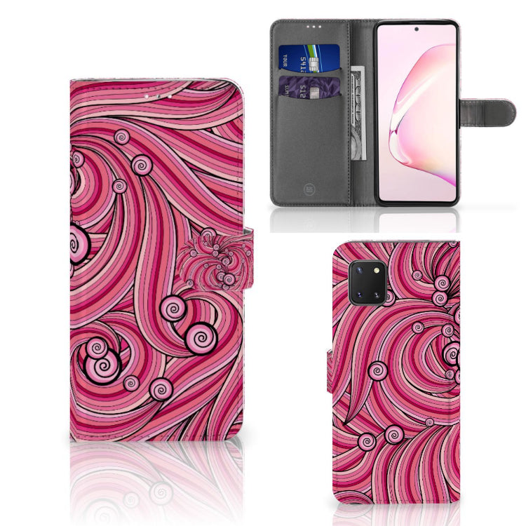 Samsung Note 10 Lite Hoesje Swirl Pink