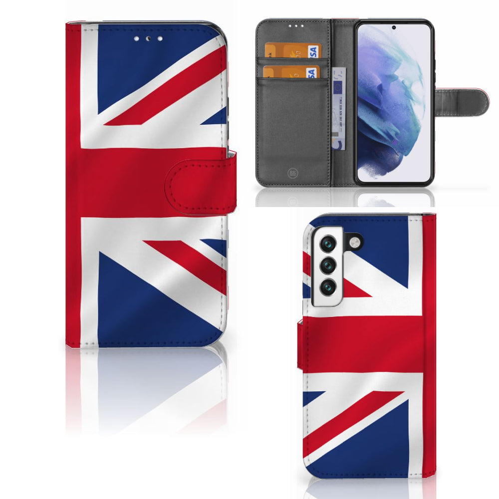 Samsung Galaxy S22 Bookstyle Case Groot-Brittannië