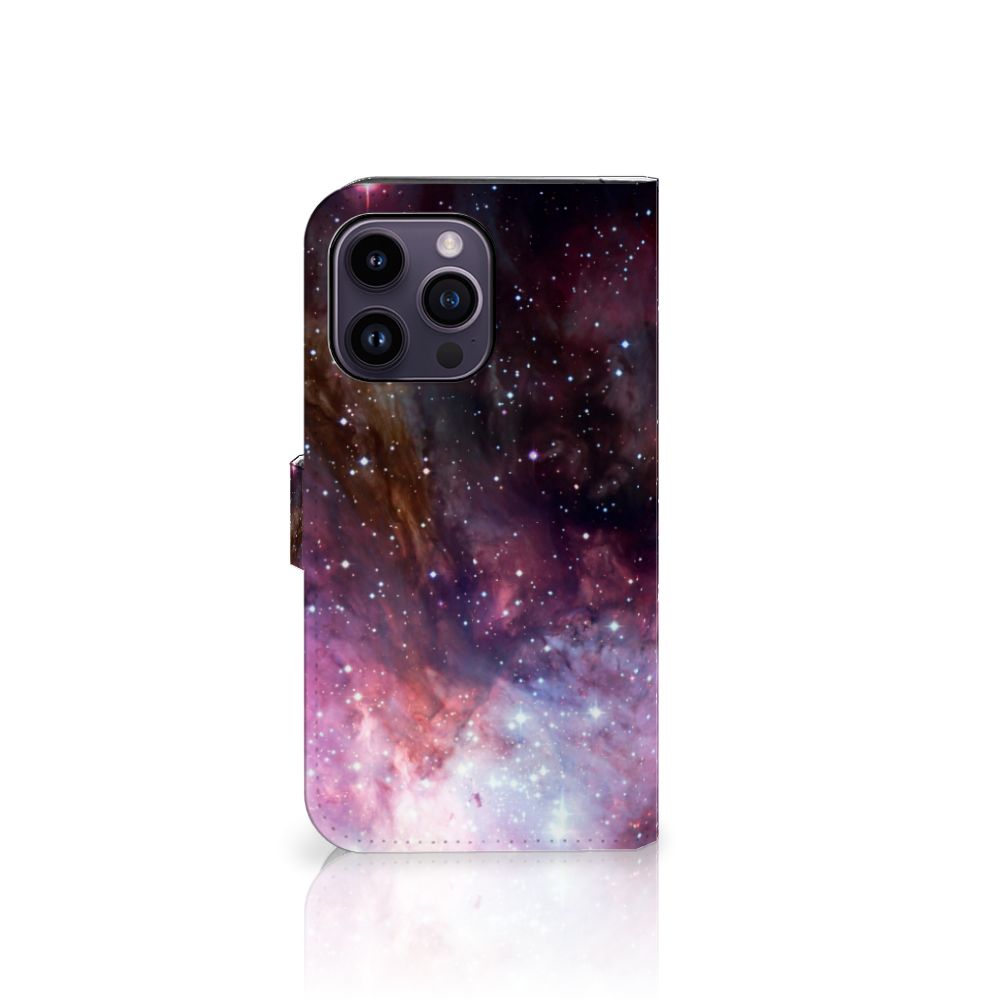 Book Case voor iPhone 15 Pro Max Galaxy met prachtig sterrenhemel design 🌌
