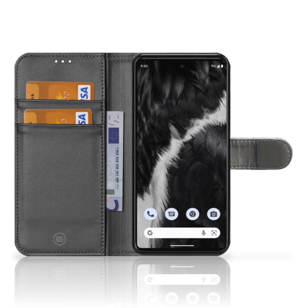 Google Pixel 7 Telefoonhoesje met Pasjes Pauw