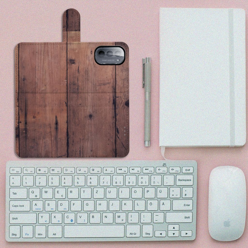 Motorola Moto G31 | G41 Book Style Case Old Wood