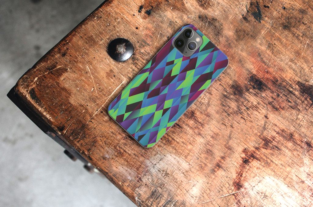 Apple iPhone 11 Pro TPU Hoesje Abstract Green Blue