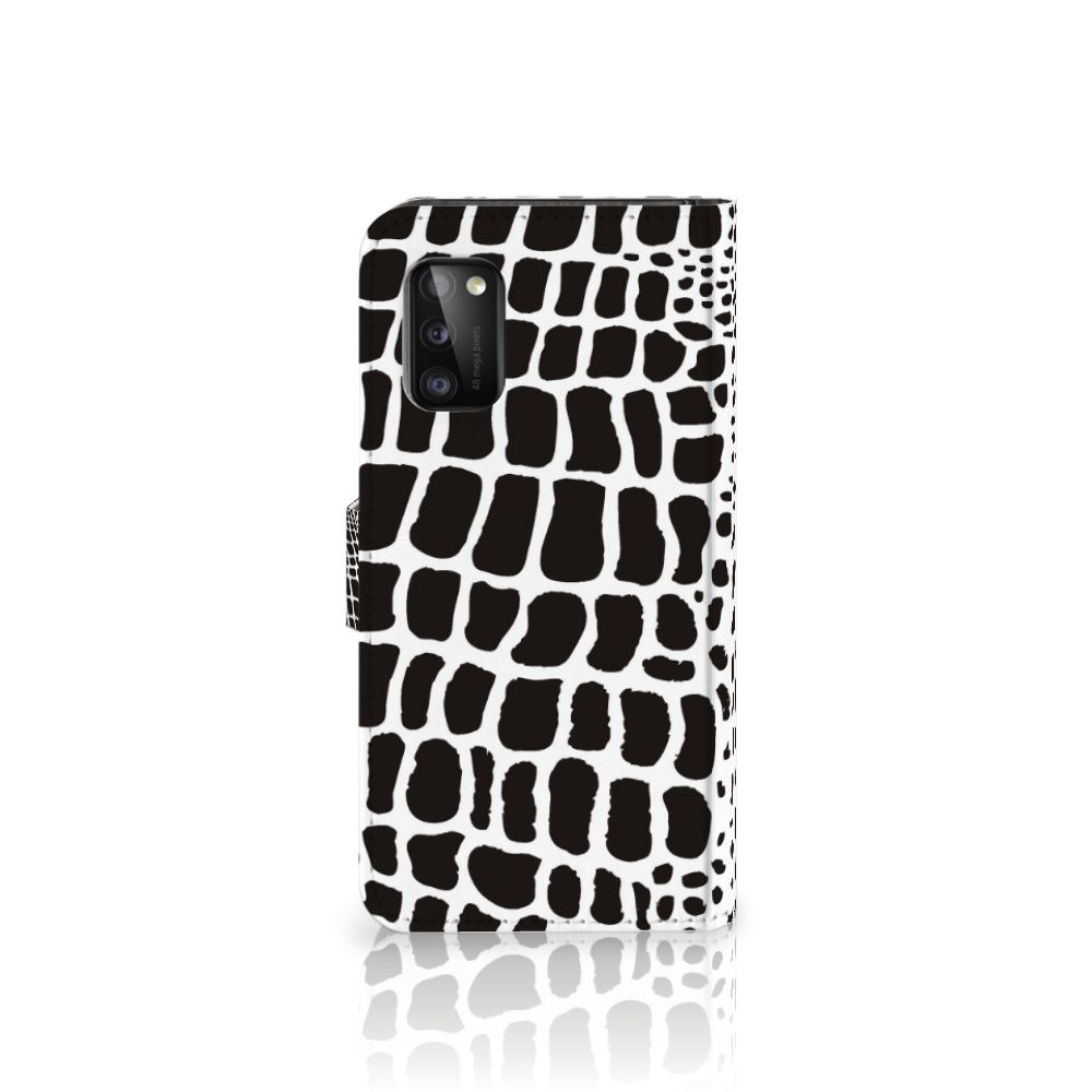 Samsung Galaxy A41 Telefoonhoesje met Pasjes Slangenprint
