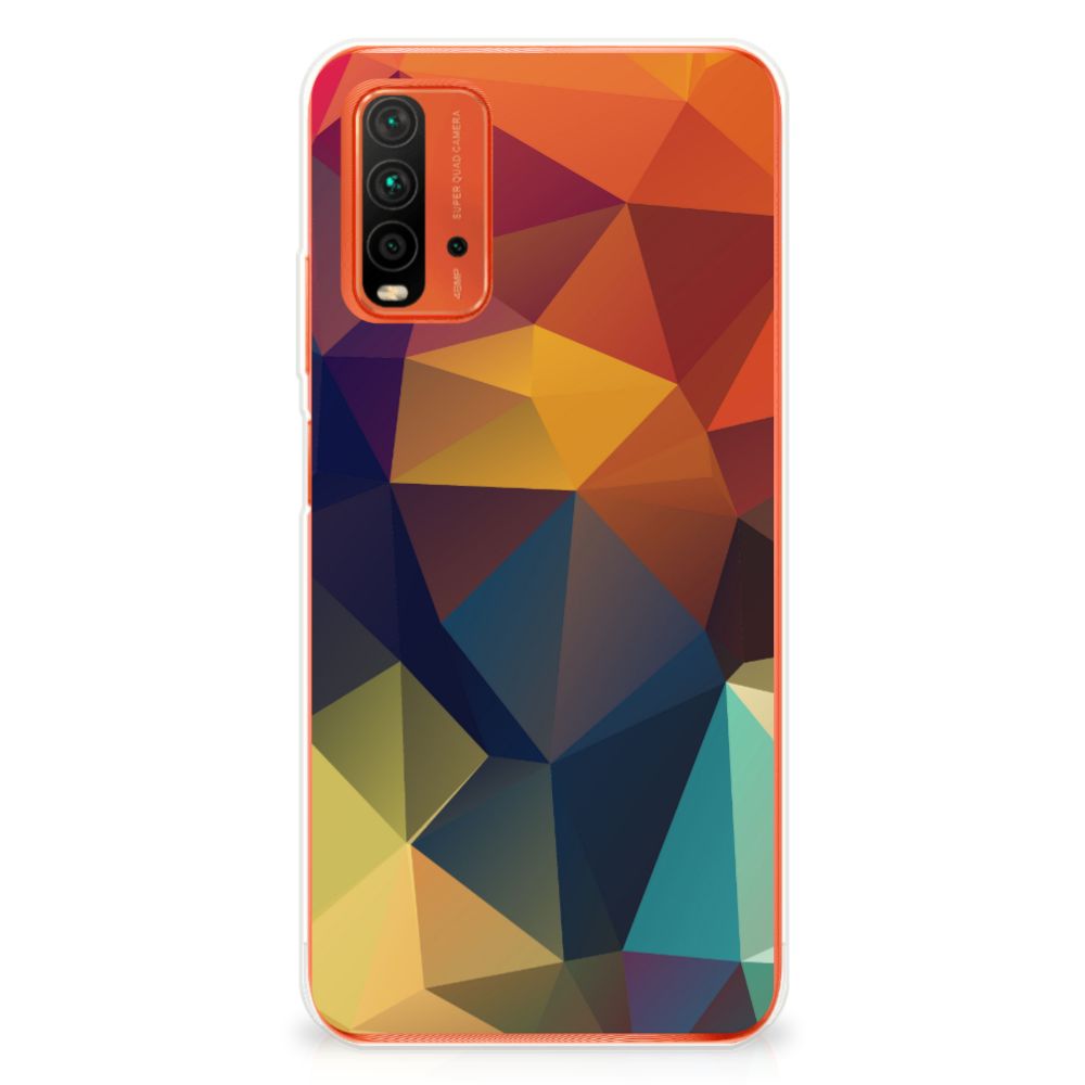 Xiaomi Poco M3 TPU Hoesje Polygon Color