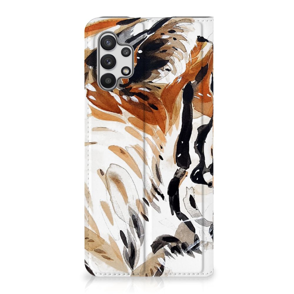 Bookcase Samsung Galaxy A32 5G Watercolor Tiger - B2C Telecom