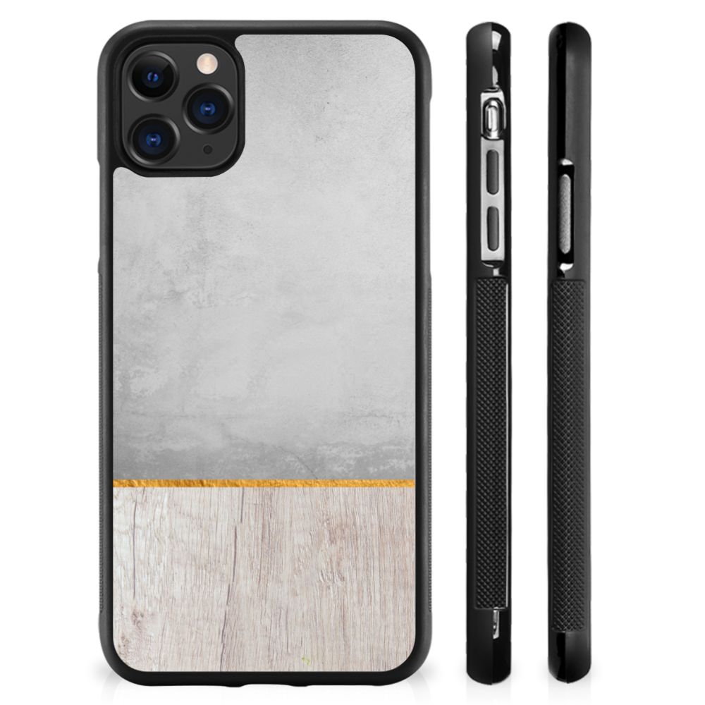 Apple iPhone 11 Pro Max Grip Case Wood Concrete B2C Telecom