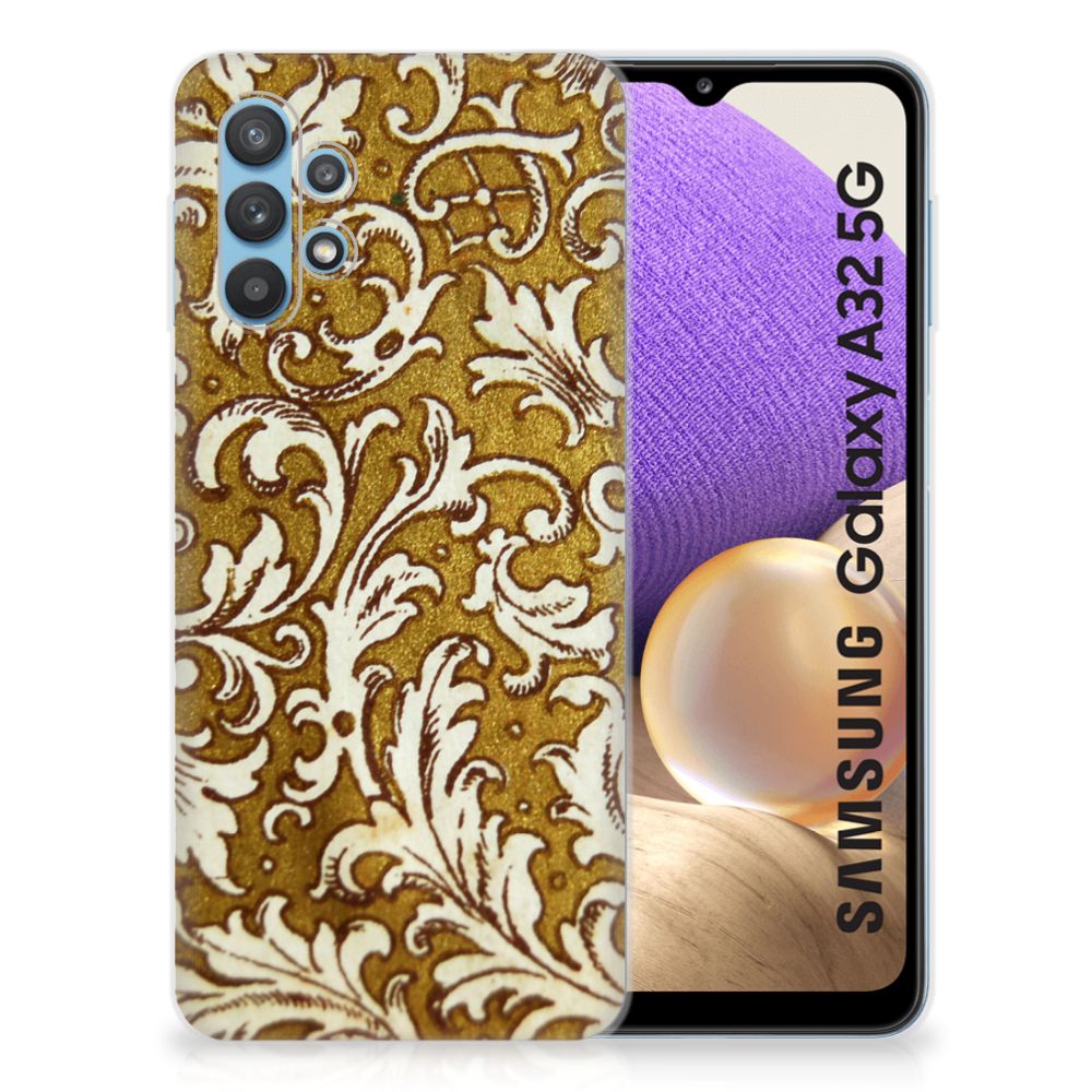 Siliconen Hoesje Samsung Galaxy A32 5G Barok Goud B2C Telecom