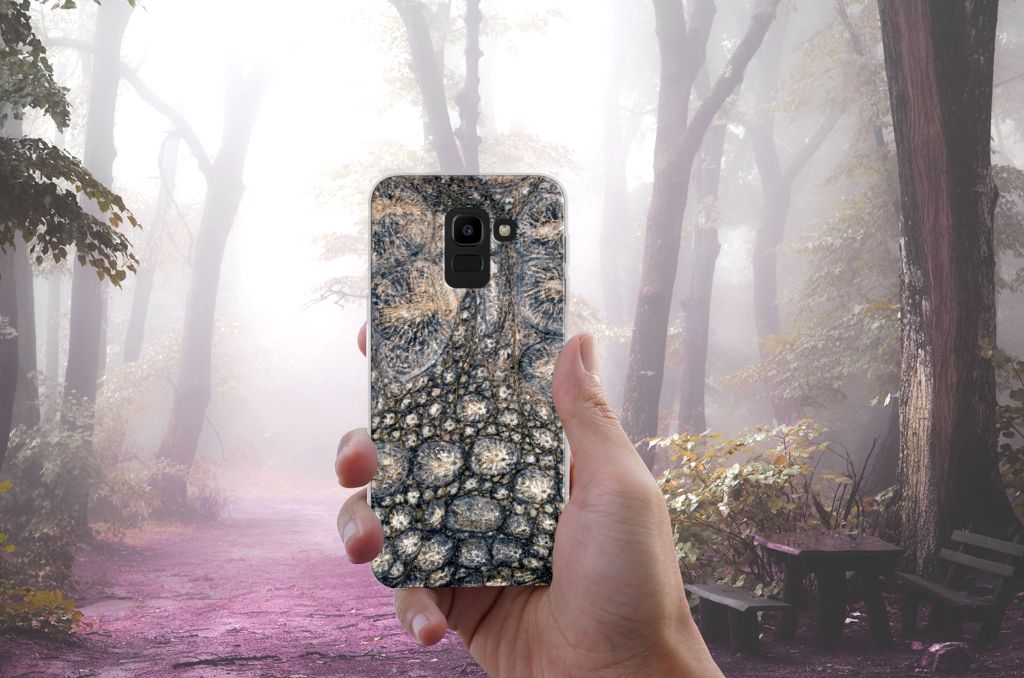 Samsung Galaxy J6 2018 TPU Hoesje Krokodillenprint